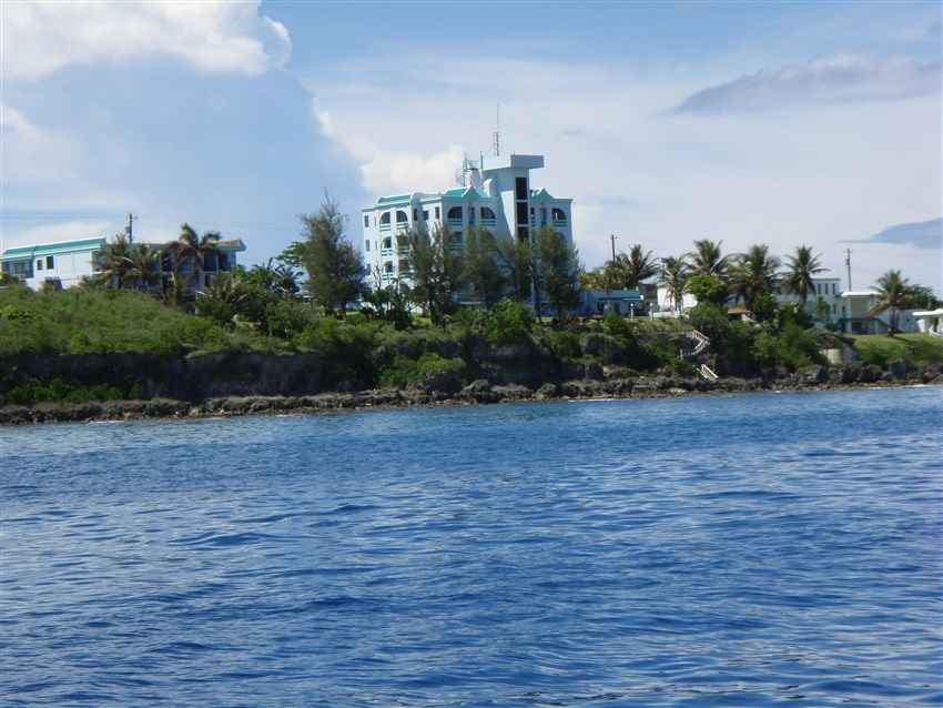 Valentino Hotel and Annex seen from the water