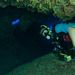 Diver exploring the Hobbit House