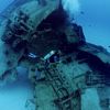 Diver exploring bow of the Shoun Maru