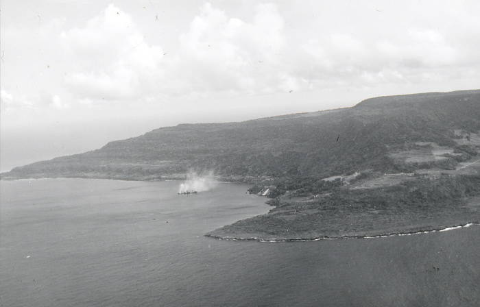 Shoun Maru sinking lower in the water